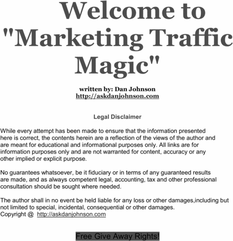 Product picture Marketing Traffic Magic